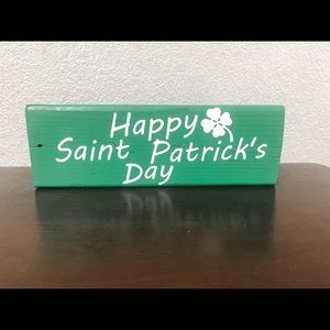 Happy Saint Patrick’s Day Wood Block
